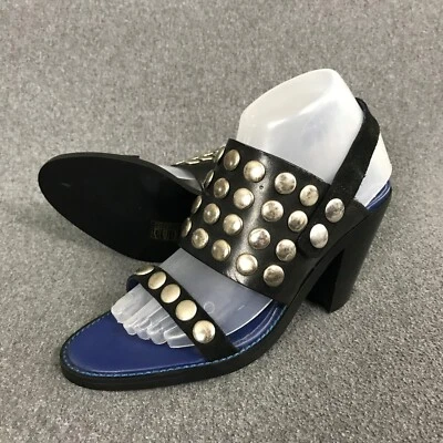 Sandalias de tacón alto de cuero negras diésel talla EU 39 US 8,5 NUEVAS SIN ETIQUETAS para mujer Foto 1 de 4