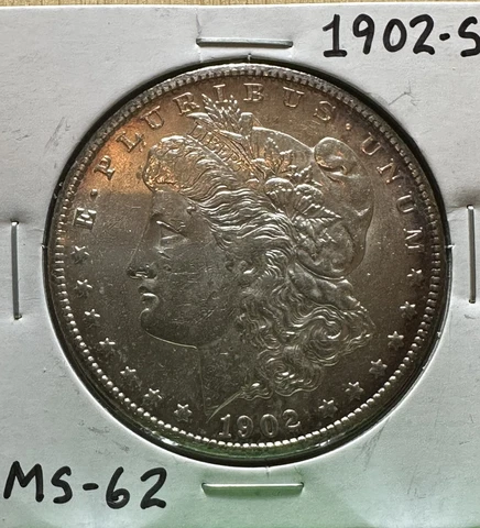 * 1902-S * NEAR+ GEM BU MS MORGAN SILVER DOLLAR * FROM ORIGINAL COLLECTION Cover