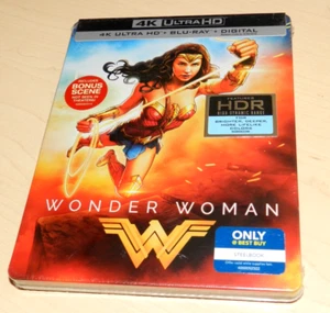 WONDER WOMAN 4K ULTRA HD STEELBOOK NEW SEALED BLU RAY + DIGITAL - Picture 1 of 3
