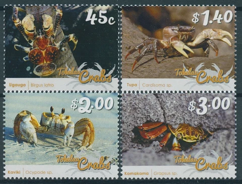 Crabs Stamps Tokelau 2015 MNH Marine Animals Crustaceans 4v Set Cover
