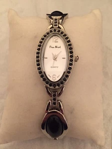 Pierre Nicol Silver Tone Crystal & Stone Ladies Watch - Picture 1 of 1