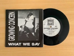 GROWING CONCERN: What We Say - 1991 - White Label, Italy - 7" 33RPM - NM - Imagen 1 de 2