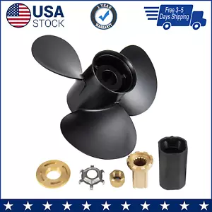 14 x13|48-77340A45 Aluminum Outboard Boat propeller fit Mercury 60-115hp 15spl - Picture 1 of 7