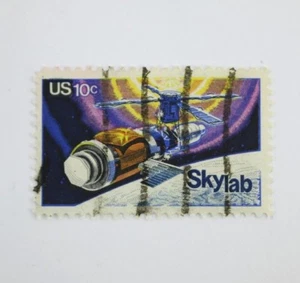 POSTAGE STAMP UNITED STATES CENTS SKYLAB SPACE STATION SCIENCE Used Post Marked - Picture 1 of 2
