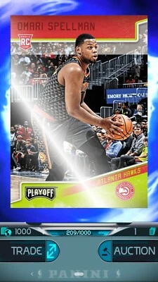 Omari spellman rookie card playoff Panini digital card - Image 1 of 2