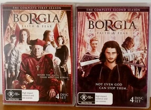 Borgia - Faith And Fear Season 1 & 2 Region 4 DVD R18+ 2x 4 Disc Sets 24eps VGC - Picture 1 of 17