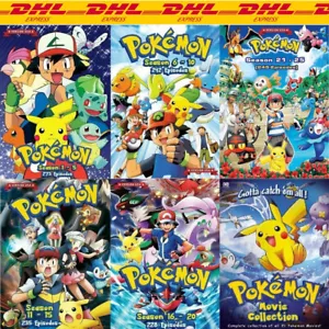 POKEMON SERIES (Season 1 - 25 + 21 Movies) DVD English Version All Region USA - Foto 1 di 10