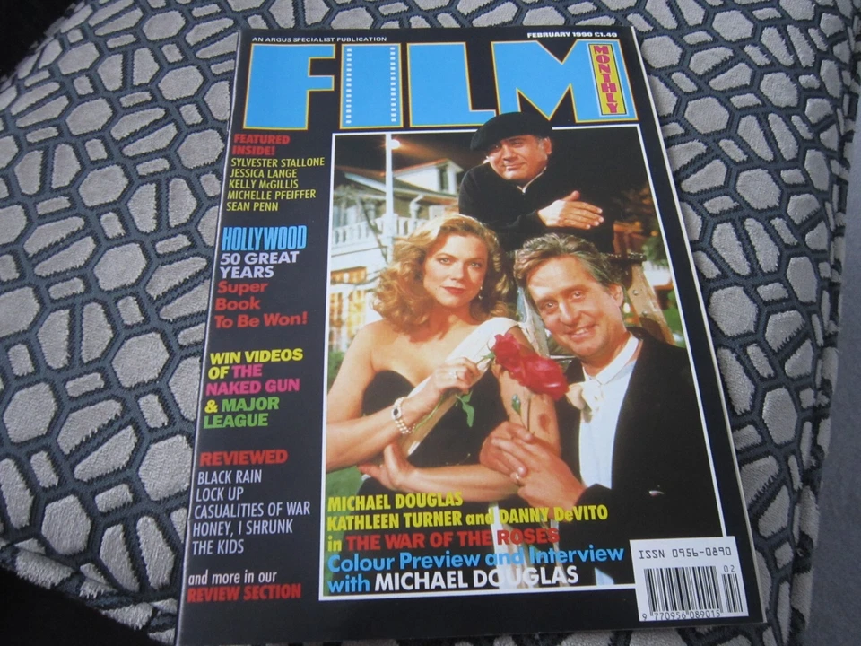 Film monthly magazine,Feb 1990 ,Michael Douglas,cover,Film news,vol 1 ,no 11 - Image 1 of 1