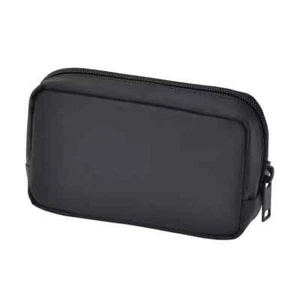MUJI Nylon Compact Pouch Black Makeup Pouch Bag W14 x D3.5 x H9 cm - Picture 1 of 5