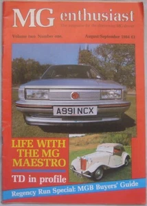 MG enthusiast magazine August / September 1984 Volume 2 No 1 - Picture 1 of 2