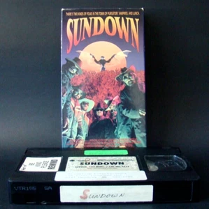 Sundown VHS 1990 Vestron Western Comedy Horror Film Very Rare HTF 90s 80s - Picture 1 of 4
