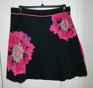 Lane Bryant schwarzer Damenrock mit heißen rosa Blumen Größe 20 - Bild 1 von 3