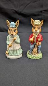 Vintage Ceramic Collectable Figures Mr. Rabbit and Wife - Picture 1 of 6