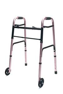716270PK-2 Lumex ColorSelect Adult Walker with Wheels, Pink, and Equipment fo...