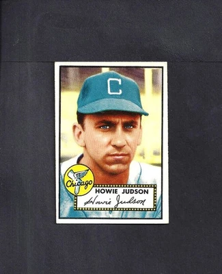 1952 TOPPS #169 HOWIE JUDSON-1--BV $50--WHITE SOX--NO CREASES--EX/MT - Image 1 of 2
