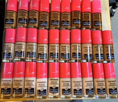 Covergirl Outlast Liquid Foundation (Lot of 29) Various Shades Free Ship #30 - Image 1 of 3