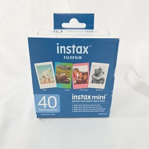 Mini película Fujifilm Instax - Paquete de variedad, 40 exposiciones, 5,4 cm x 8,6 cm (tamaño de película) - Imagen 1 de 5