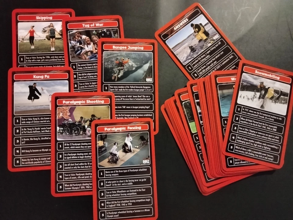 Tarjetas Top Trumps Quiz WORLD OF SPORT 2016 movimientos ganadores (tú eliges) envío gratuito Foto 1 de 1