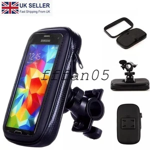 360° Bicycle Motor Bike Waterproof Phone Case Mount Holder For All Mobile Phones - Picture 1 of 9