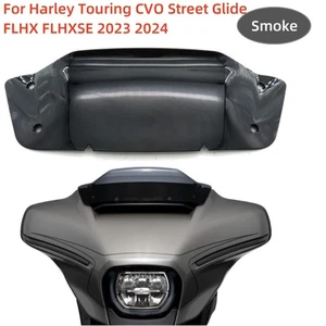 7" Smoke Windscreen Windshield For Harley Street Glide CVO FLHXSE 2023-2024 - Picture 1 of 11