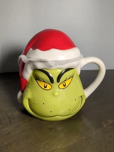 Dr. Seuss The Grinch 65th Anniversary Weihnachten Keramik Weihnachtsmann Becher mit Deckel - Bild 1 von 13