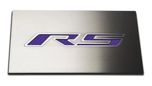 Placa de cubierta de caja de fusibles ACC púrpura fibra de carbono para Camaro RS 16-19 cepillado - Imagen 1 de 4