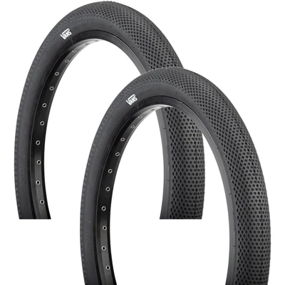 Pack of 2 Cult X Vans Tire 18 x 2.3 Clincher Wire Black Reflective BMX