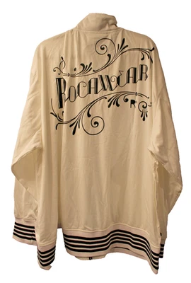 Nuevo Rocawear Logo Impreso en la Espalda Cremallera Chaqueta de Pista Blanco Hombre 3X Grande y Alto Foto 1 de 4