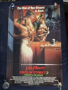 Vintage ~ A Nightmare on Elm Street 2 ~ Original Movie Poster 27x41 1985 EUC RARE! - Bild 1 von 12
