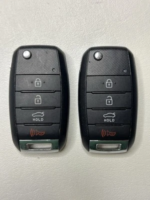 LOT OF 2 OEM 2014-2016 KIA FORTE REMOTE FLIP KEY FOB FCC: OSLOKA-870T TESTED! - Image 1 of 4