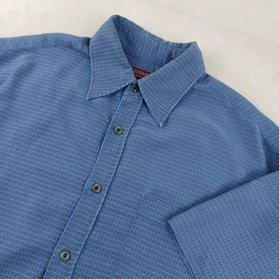 VTG BC Ethic Large Mens Shirt Camp Hawaiian 90s Short Sleeve Button Up 24x27 - Image 1 of 4