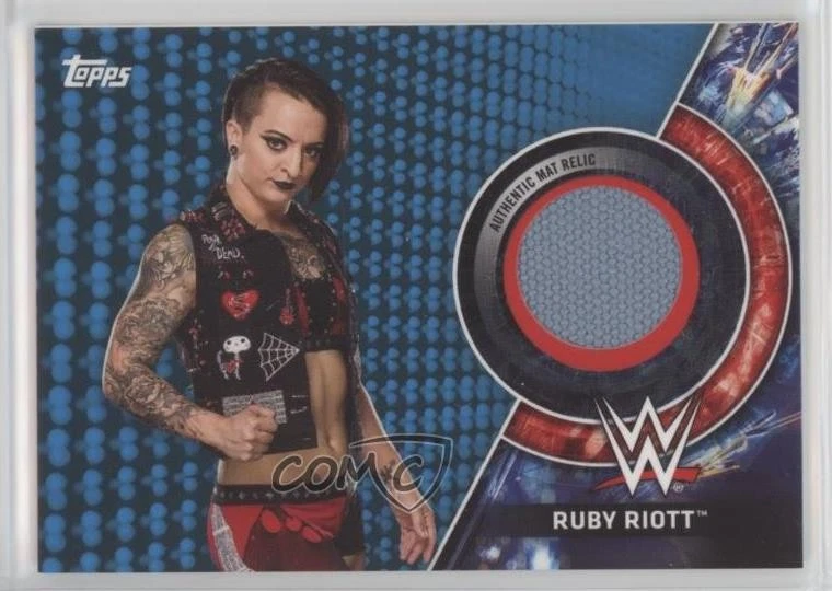 2018 Topps WWE Women's Division Mat Relics Royal Rumble Blue /25 Ruby Riott - Image 1 of 2