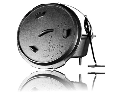 Grillschweine Dutch Oven 6QT mit Füße - kleine Produktionsfehler