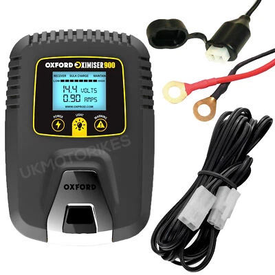 Oxford Oximiser 900 Motorcycle / Bike 12V Battery Trickle Charger Optimiser - Image 1 of 4