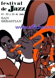 affiche poster jazz san sebastien - Imagen 1 de 1