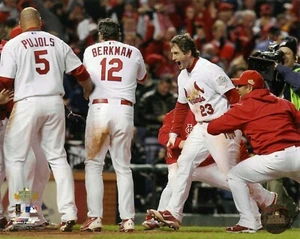 David Freese Game 6 2011 World Series HR St. Louis Cardinals 16x20 Photo #5 - Picture 1 of 1