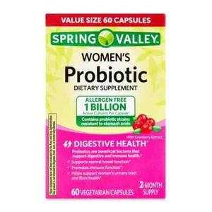 Spring Valley Womens Probiotic Dietary For Digestive Health Cranberry - Picture 1 of 8