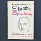 Dale Carnegie The Quick and Easy way to Effective Speaking HB 1962 20th Printing