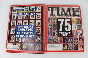 Time Magazine 60th & 75th Anniversary Issues March 9, 1998 & 1983 Special Issues - Imagen 1 de 1