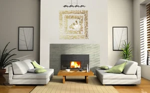 Neu Ayatul Kursi 3D/vergoldet Kalligraphie Wandbild Edelstahl Wohnkultur - Bild 1 von 4