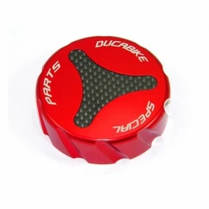 Ducabike Ducati Multistrada 950 1200 1260 Rear Brake Reservoir Cap Cover - Red - Picture 1 of 1