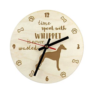 Whippet plywood clock Art-Dog - Picture 1 of 7