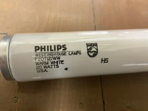 Westinghouse by Philips F20T12/WW 20 Watt T12 Fluorescent Tube Warm White 24" MO - Picture 1 of 1