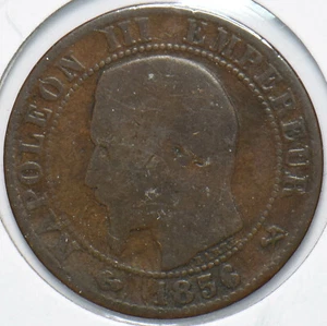 France 1856 5 Centimes Eagle animal Napoleon III 902104 combine shipping - Picture 1 of 2