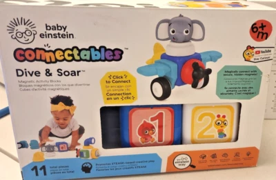 Baby Einstein Connectables Dive and Soar Magnetic Activity Blocks Steam Play Toy - Image 1 of 4