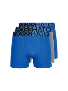Crosshatch - Boxer uomo 'TYPAN' confezione da 3 pezzi - Blu - Foto 1 di 5