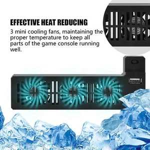 Portable Heat Reducing USB External Cooling Fan Side Mounted for XBOX ONE X Game - Picture 1 of 8