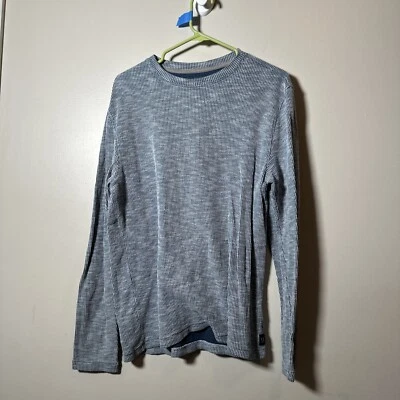 Calvin klein длинным рукавом футболка мужчин средний синий - Изображение 1 из 4