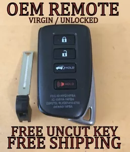 OEM LEXUS NX300 NX300H NX200T LX570 SMART KEY REMOTE FOB HYQ14FBA 89904-78070 - Picture 1 of 3