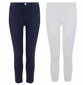 Ladies Ex Oasis Crops Cropped Jegging Capri Stretch Cotton 3/4 Pant Grace Women - Picture 1 of 13